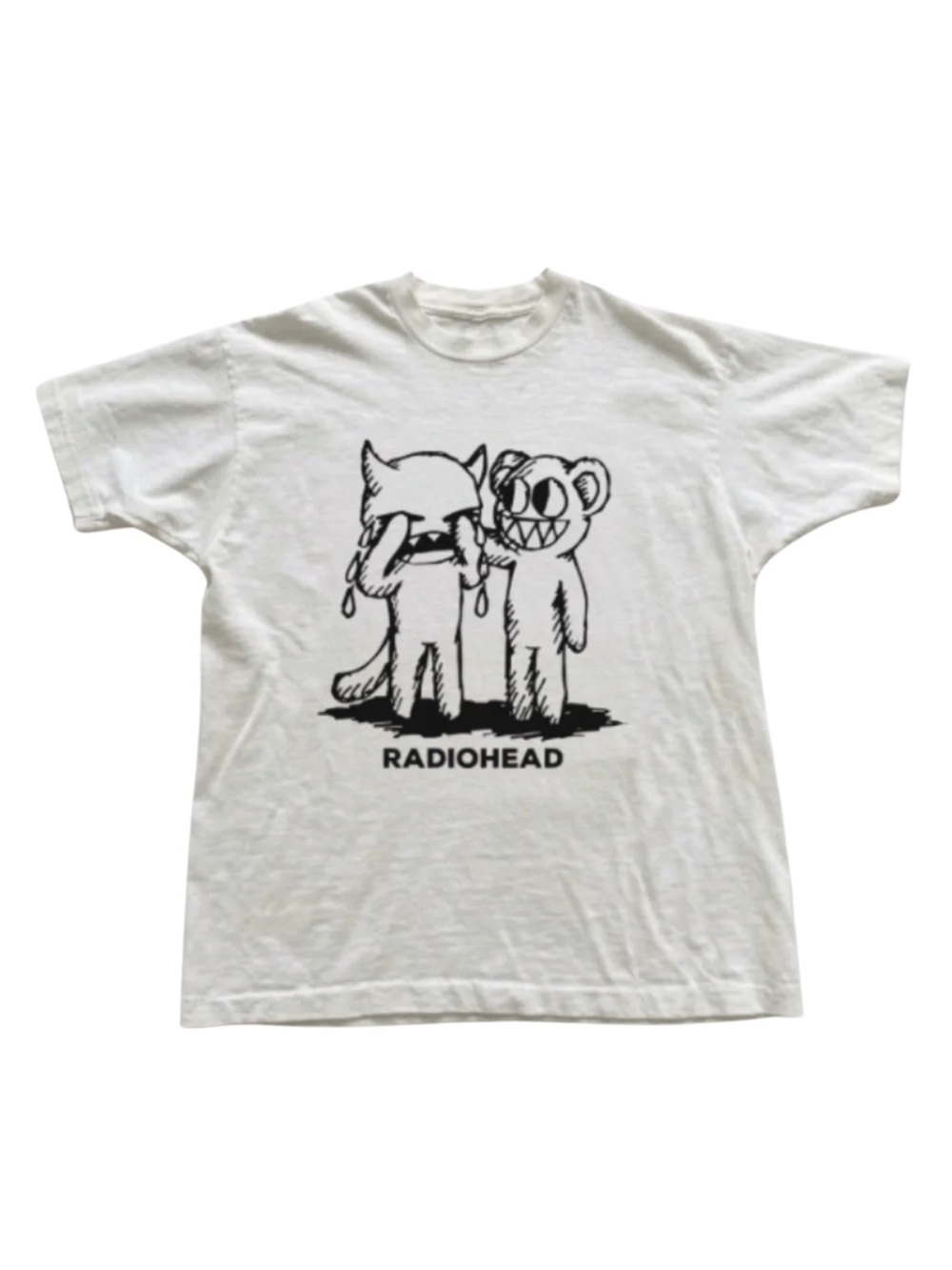 Gildan Radiohead White Graphic Tee